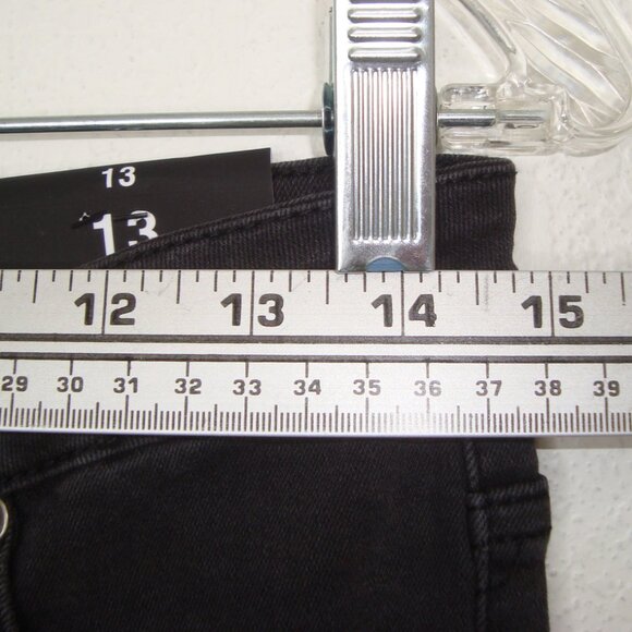 NEW! Fashion Nova Buckle Up Sis High Rise Skinny Jeans Black Size 13 - Picture 5 of 10